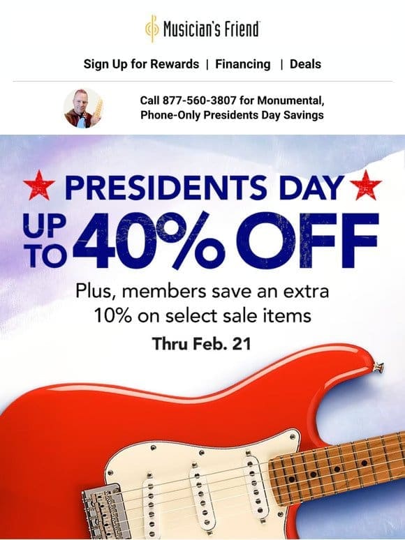 Score landmark Presidents Day deals