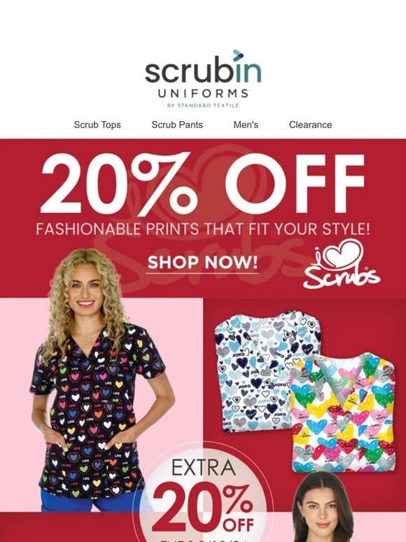 Scrub-tastic Savings Inside! 20% Off i♡Scrubs®