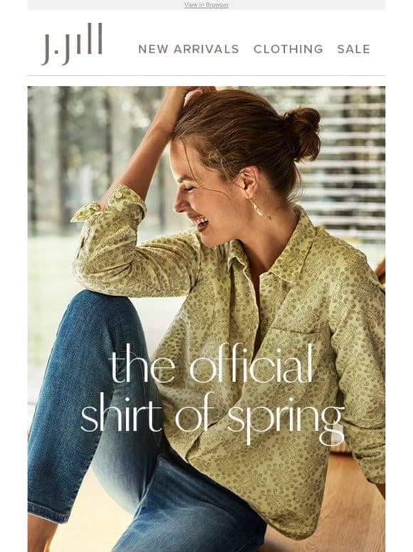 See the four new patterns in the shirt of spring.