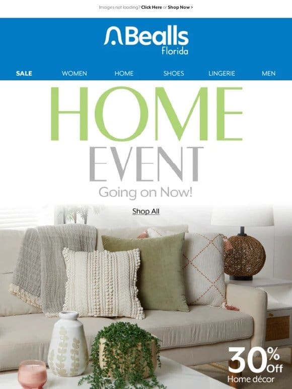 See what’s on sale during the Home Event!