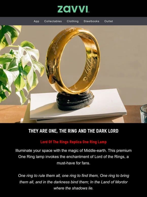 Selling Fast! Lord of the Rings Premium Lamp Collectible
