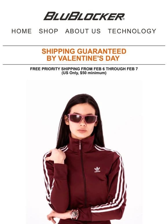 Shipping Guaranteed by Valentine’s Day