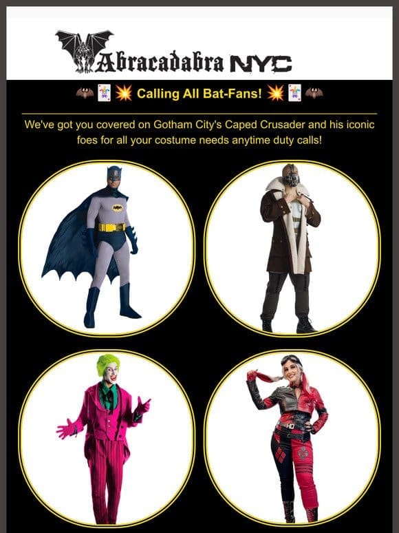 Shop Gotham’s Best for Joker Party This Saturday!