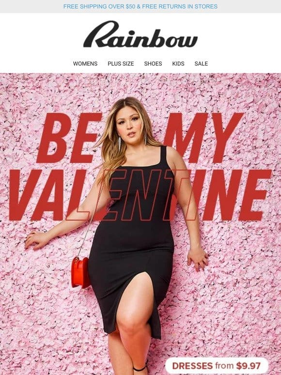Shop Valentine’s Day Dresses From $9.97.   It’s a Date!