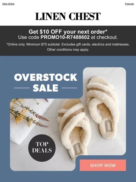 Shop our Overstock Deals! Get $10 OFF w/ code PROMO10-R7488602