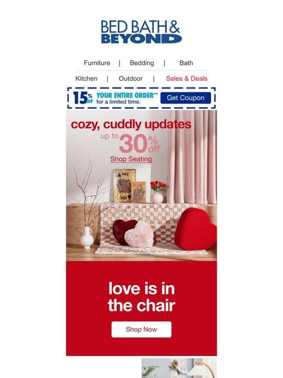 Show Your Living Room Some Love With Up to 30% Off