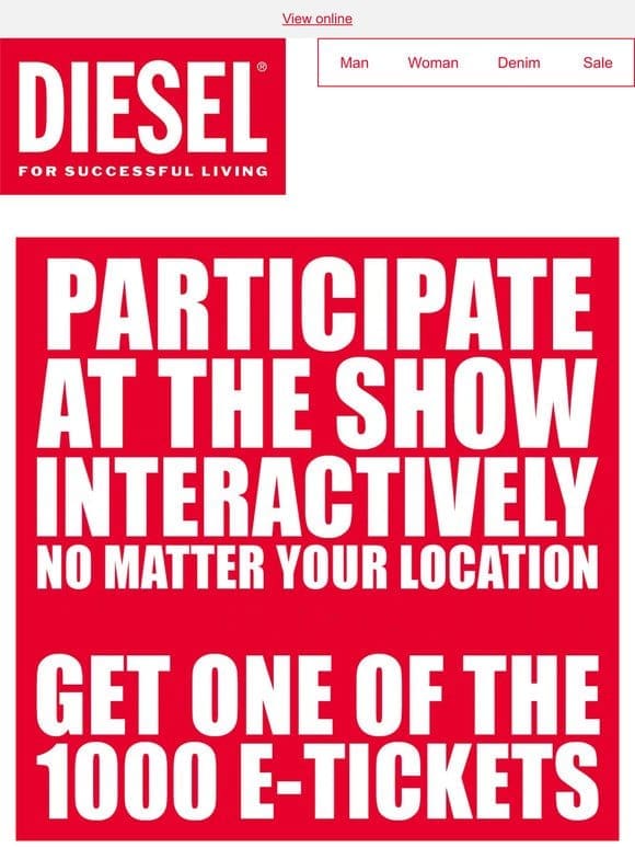 Sign Up Now | Diesel Fall Winter 2024 Runway Show