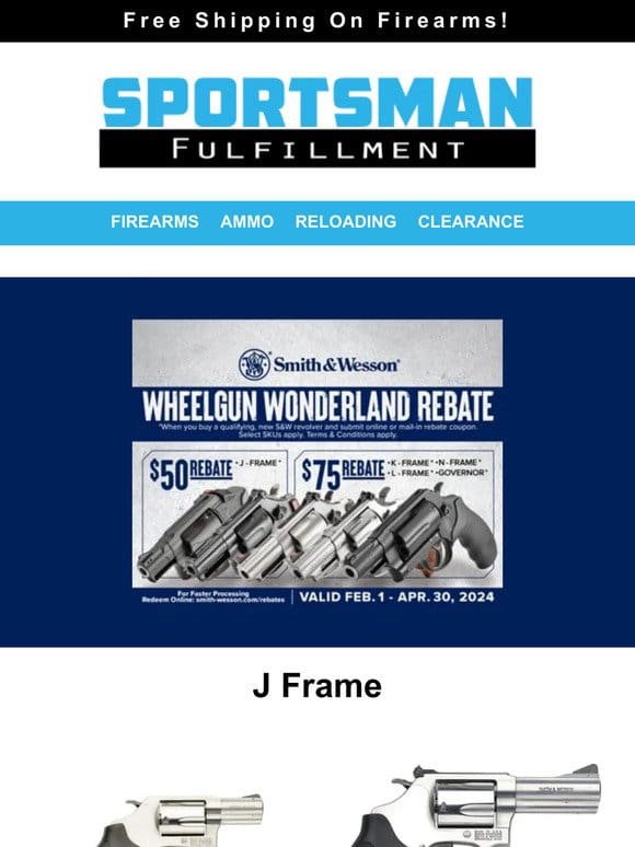 Smith & Wesson Wheelgun Wonderland Rebate!