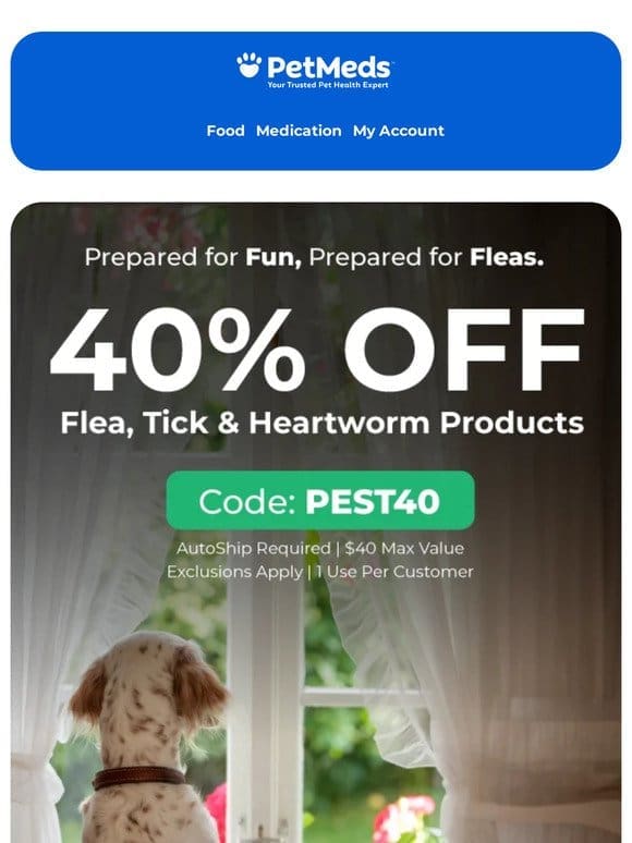 Snag 40% Off Flea & Tick + Heartworm Defenders