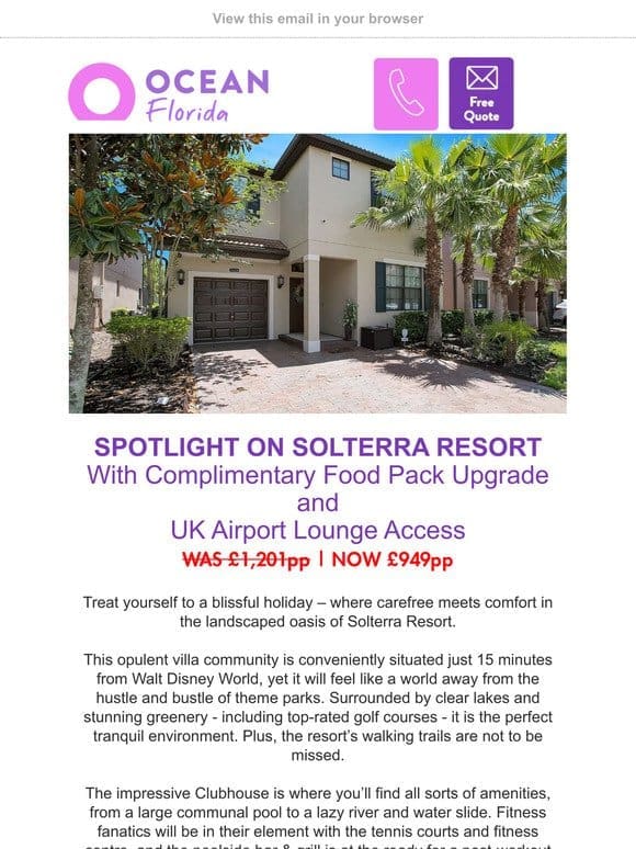 Solterra Resort Holidays from £949pp， Plus FREE UK Lounge Access