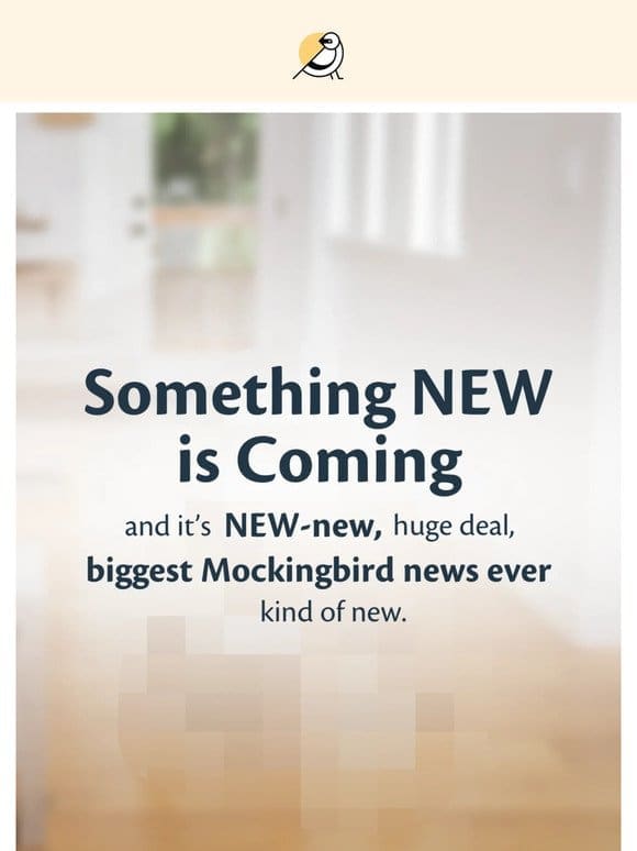 Something NEW-new is dropping soon…