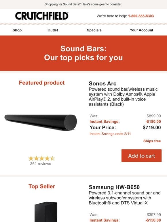 Sound Bars: Our top picks