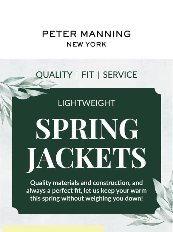 Spring Jackets are here!