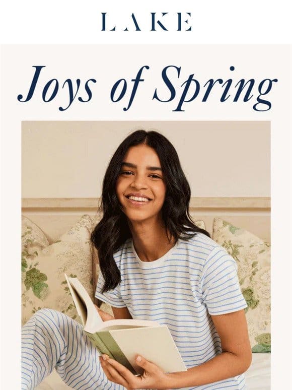 Spring’s ease， and new arrivals， are here