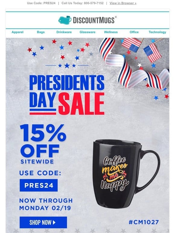 Stars and Stripes Savings: Take 15% Off Sitewide