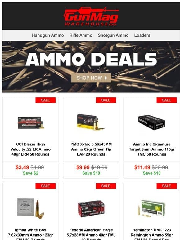 Start February With These Ammo Deals | CCI Blazer .22LR 50rd Box for $3.49