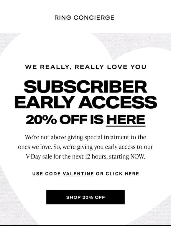 Starts NOW: Your 20% Off Early Access →