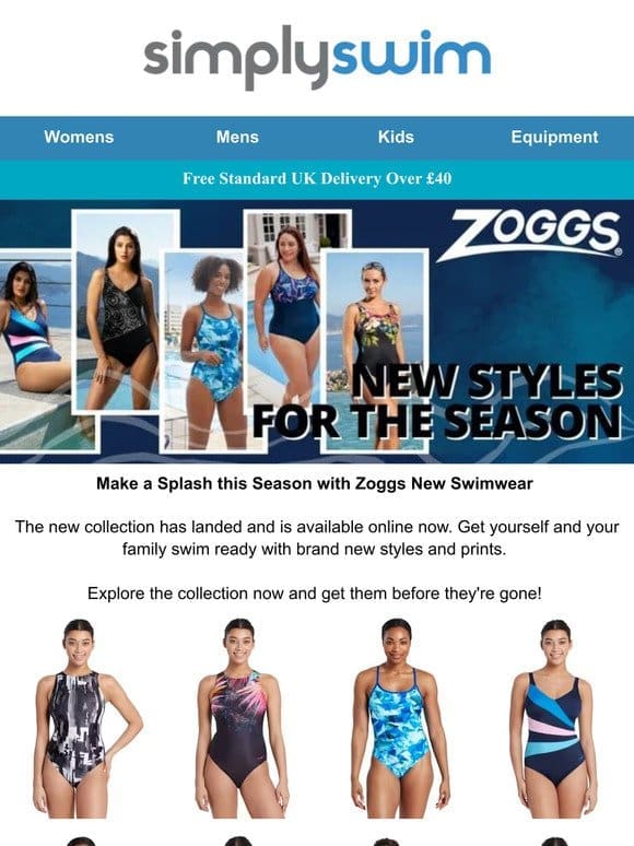 Stay Swim-Ready with Zoggs New Swimwear | Simply Swim