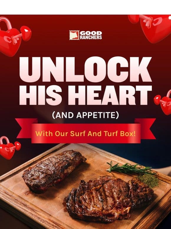 Steak Your Claim On His Heart This V-Day ❤️