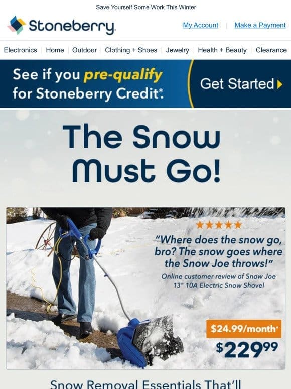 Stock Up On Snow Removal Solutions