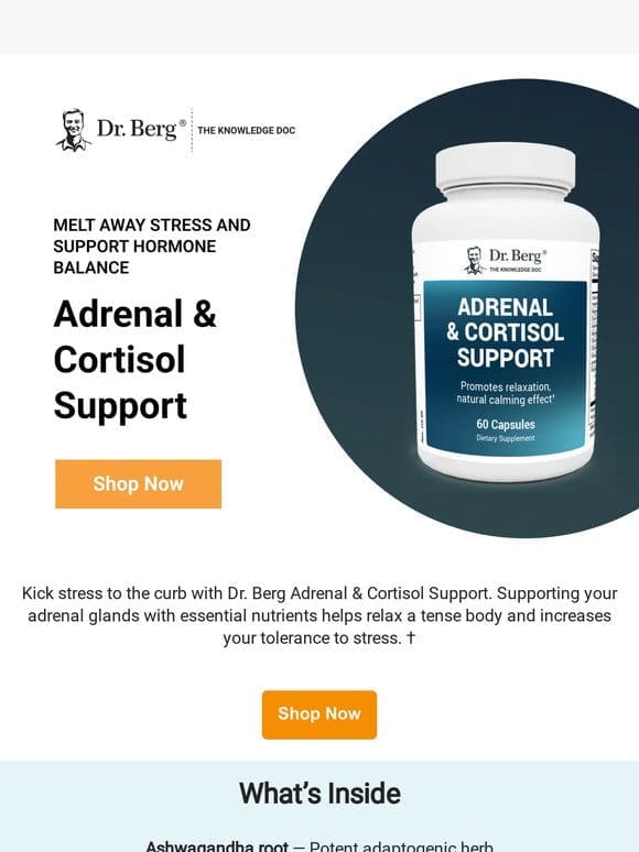 Stressed? Adrenal & Cortisol Support may help!