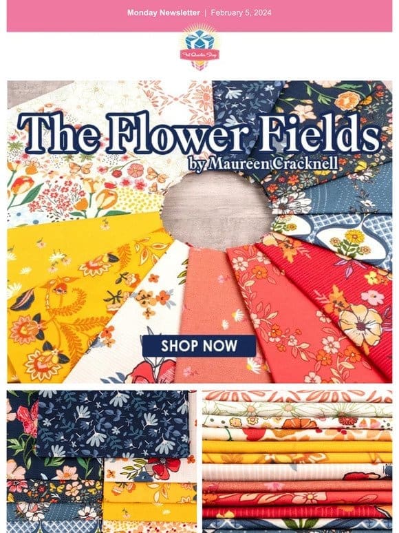 Stroll through The Flower Fields with Art Gallery Fabrics