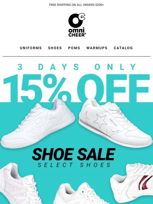 Surprise  15% Off Shoes!