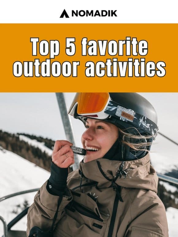 TOP 5 outdoor activities + health benefits