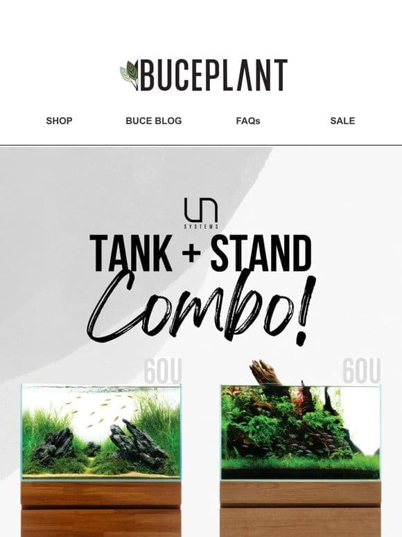 Tank + Stand COMBO Now Available