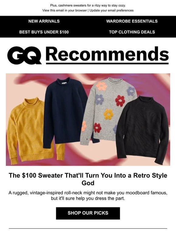 The $100 Sweater That’ll Turn You Into a Retro Style God
