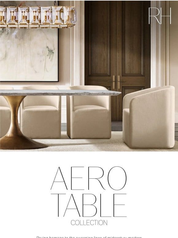 The Aero Table Collection. Iconic Midcentury Design.