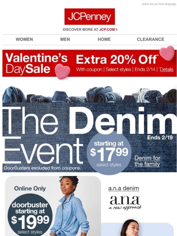 The DENIM Event {starting at $17.99}