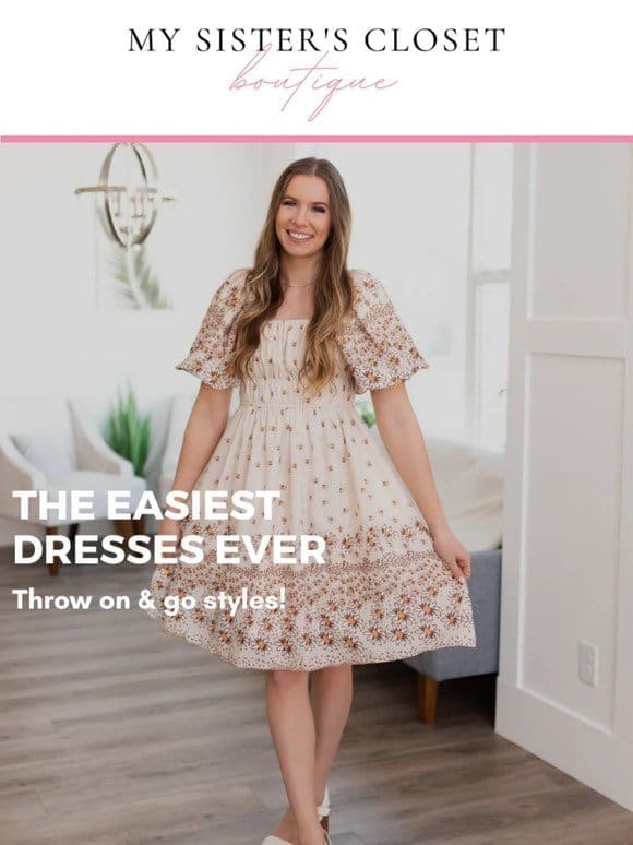 The EASIEST dresses ever!