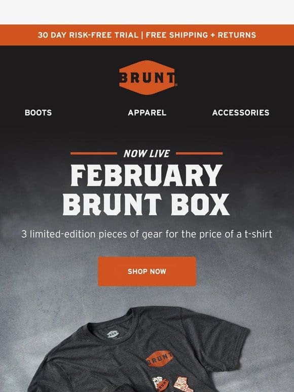 The February BRUNT Box is LIVE