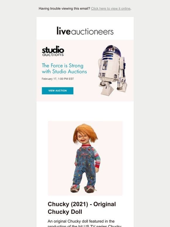 The Force is Strong with Studio Auctions