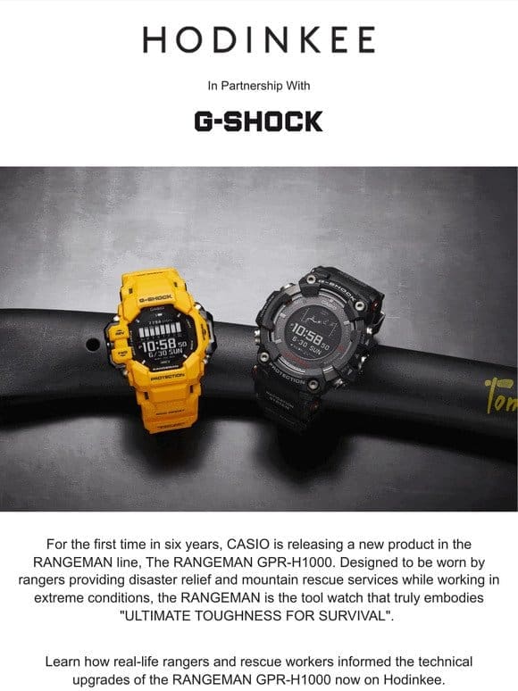 The G-SHOCK RANGEMAN GPR-H1000: Tools to Survive