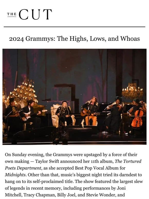 The Highs， Lows， and Whoas of the 2024 Grammys