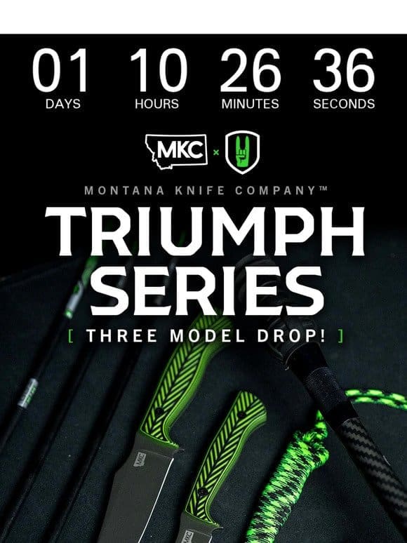 The MKC ❎ Nock On Triumph Series Drops Tomorrow!