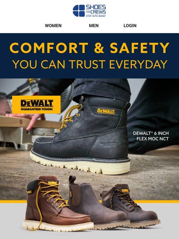 The New Slip-Resistant DEWALT Boots Are Here!