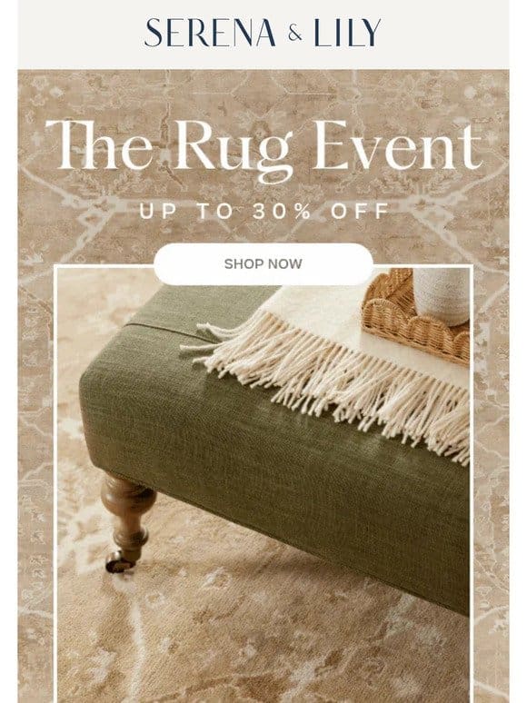 The Rug Event begins now.