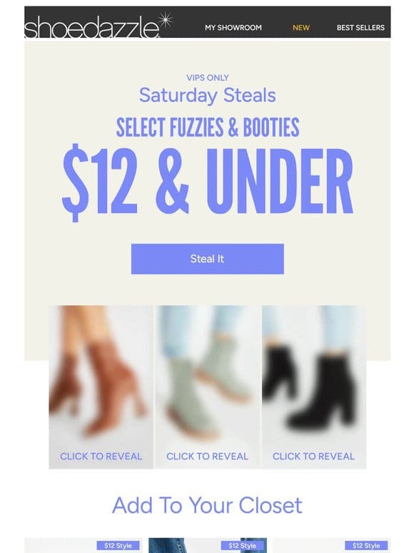 The Saturday Steal: Fuzzies & Booties $12 & Under