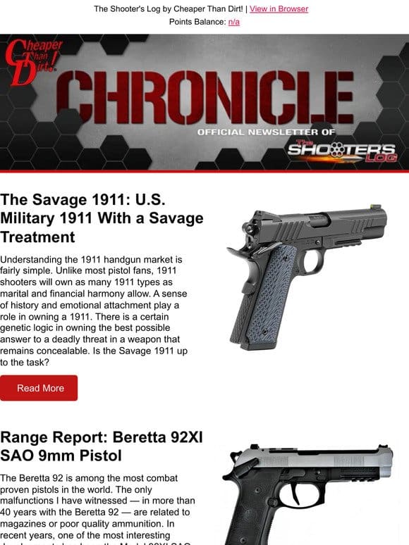The Savage 1911， Beretta 92XI SAO Range Report， Nonsense of Firearms Ratings and More!
