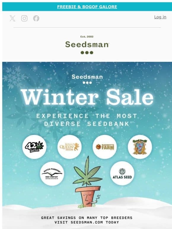 The Seedsman Winter Sale – On Now!