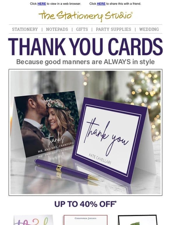 The Stylish Way to Say Thank You…