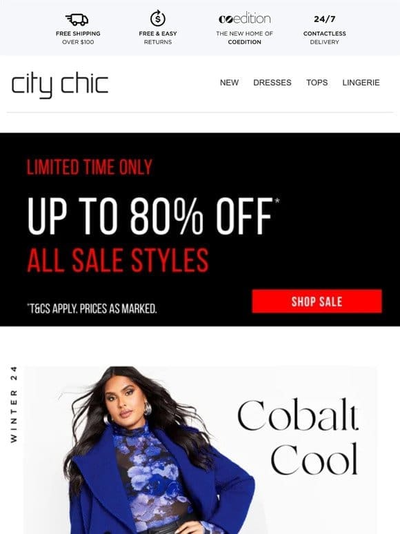 The Trend Report | Cobalt Cool + Shop Up to 50% Off* Full-Price
