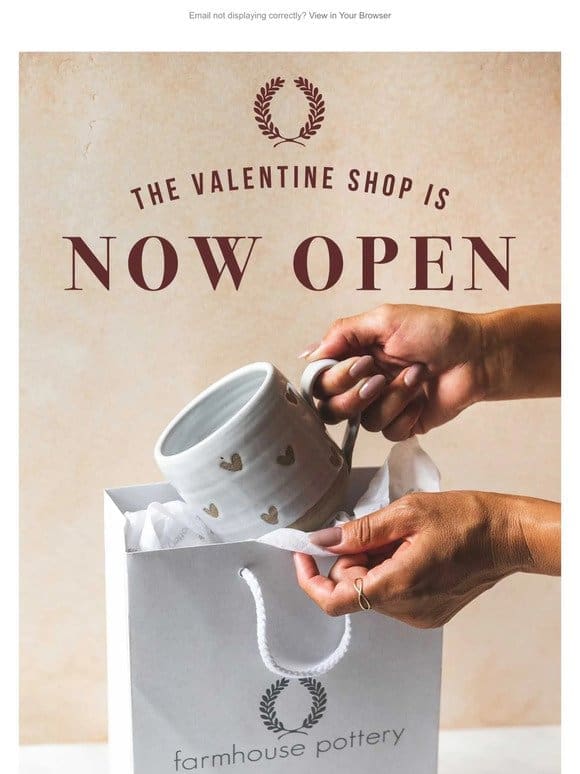 The Valentine Shop is Open