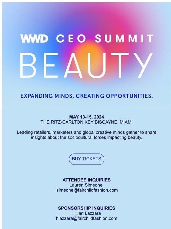 The WWD Beauty CEO Summit Returns This Spring!