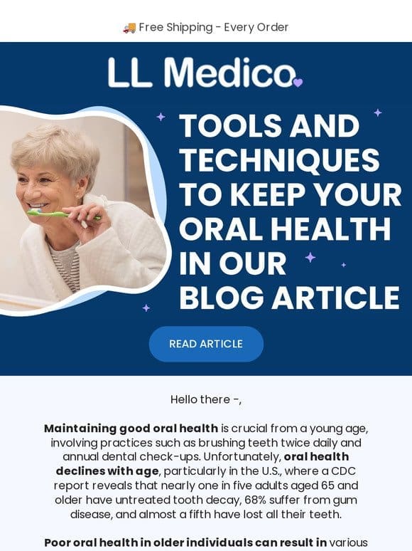 The importance of good oral health for seniors