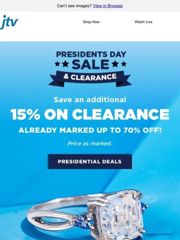These low prices are un-PRESIDENT-ed