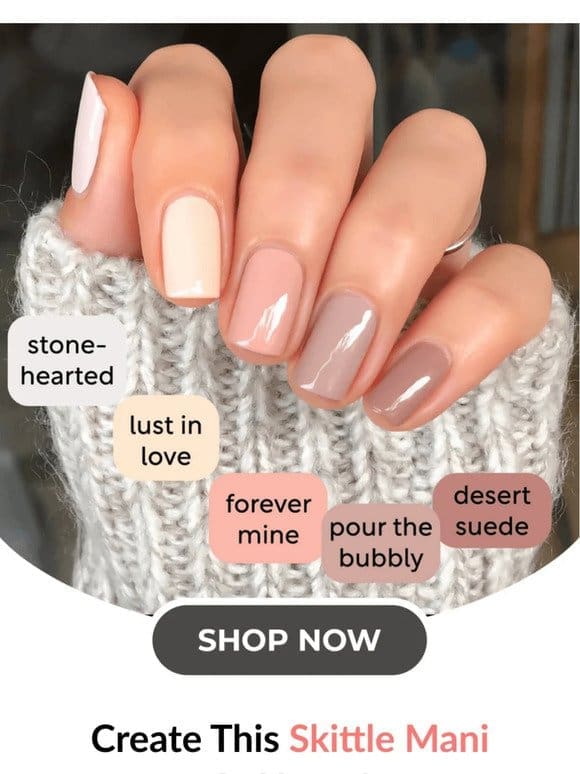 These neutral shades are a beauty